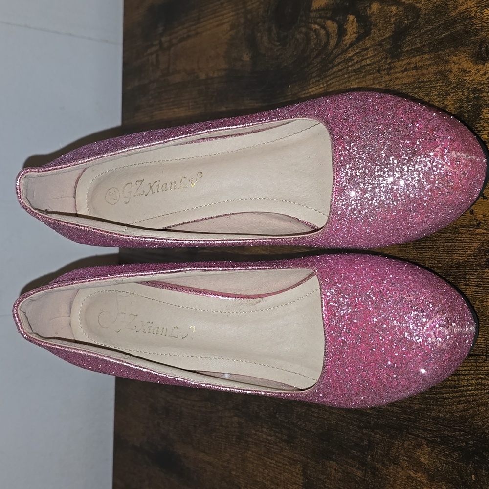 Sexy Party Dress Shoes Platform Ultra High Heels Bling Pumps
